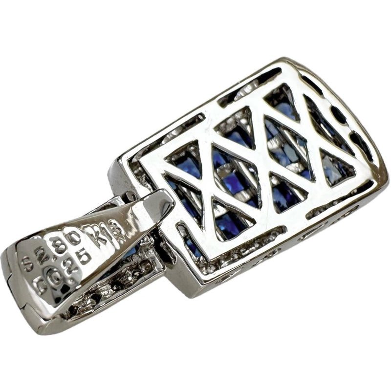 ミステリーセッティングサファイア 2.80ct ダイヤモンド 0.25ct ペンダントトップ K18WGホワイトゴールド 18金 4.6g レディース
【中古】【真子質店】【NN】




【KST】