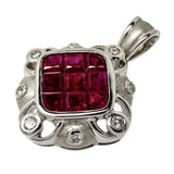 ミステリーセッティングルビー 計1.90ct ダイヤモンド 計0.18ct ペンダントトップ K18WGホワイトゴールド 18金 4.2g レディース
【中古】【真子質店】【NN】




【YYx】