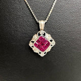 ミステリーセッティングルビー 計1.90ct ダイヤモンド 計0.18ct ペンダントトップ K18WGホワイトゴールド 18金 4.2g レディース
【中古】【真子質店】【NN】




【YYx】