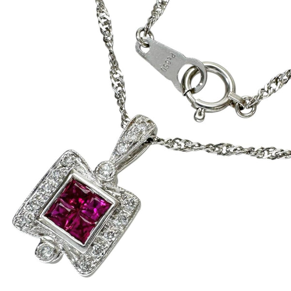 リバーシブルデザイン ルビー 0.23ct ダイヤモンド 0.27/0.35ct ネックレス Pt850プラチナ/Pt900プラチナ 6.1g 40cm レディース
【中古】【真子質店】【NN】




【MoKT】