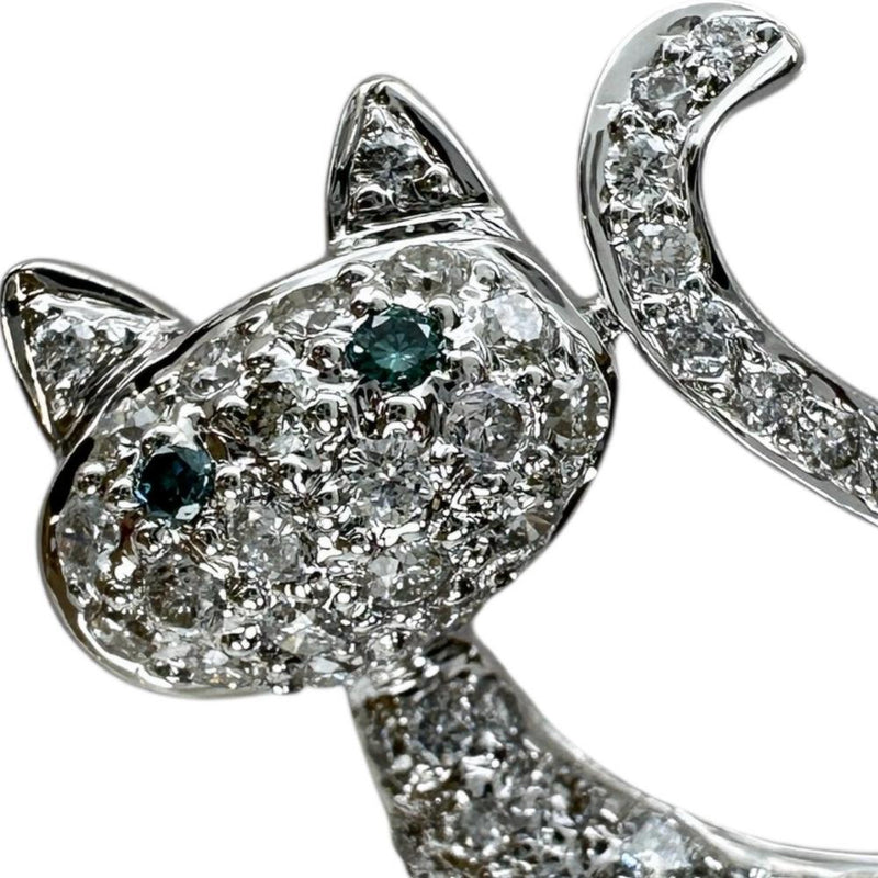 キャットモチーフ ブローチ兼用 トリートメントダイヤモンド 計0.02ct ダイヤモンド 計0.76ct ペンダントトップ K18WGホワイトゴールド 18金 3.8g レディース
【中古】【真子質店】【NN】




【MixMa】
