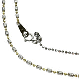 Two-tone design bicolor necklace, 18K gold, 6.9g, 45cm, for women
 [Used] [Makoto Pawn Shop] [BL]




 [Sxx]
 【ex】 