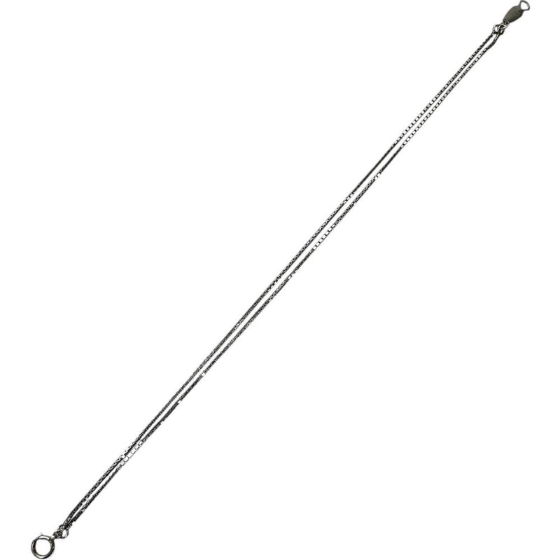 ベネチアンチェーン 2連 ブレスレット Pt850プラチナ 3.5g 18cm レディース
【中古】【真子質店】【BL】




【TIx】
【ex】