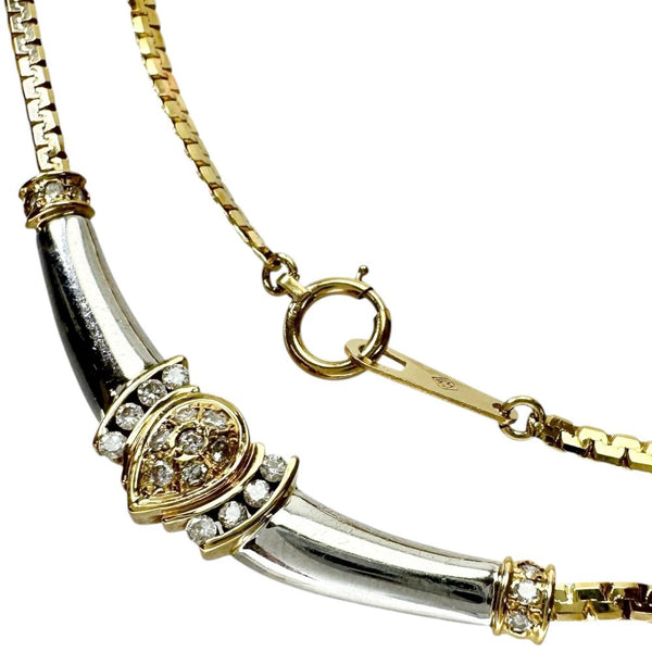 ダイヤモンド 0.23ct ネックレス K18ゴールド 18金/Pt900プラチナ 8.6g 39cm レディース
【中古】【真子質店】【NN】




【SSx】
