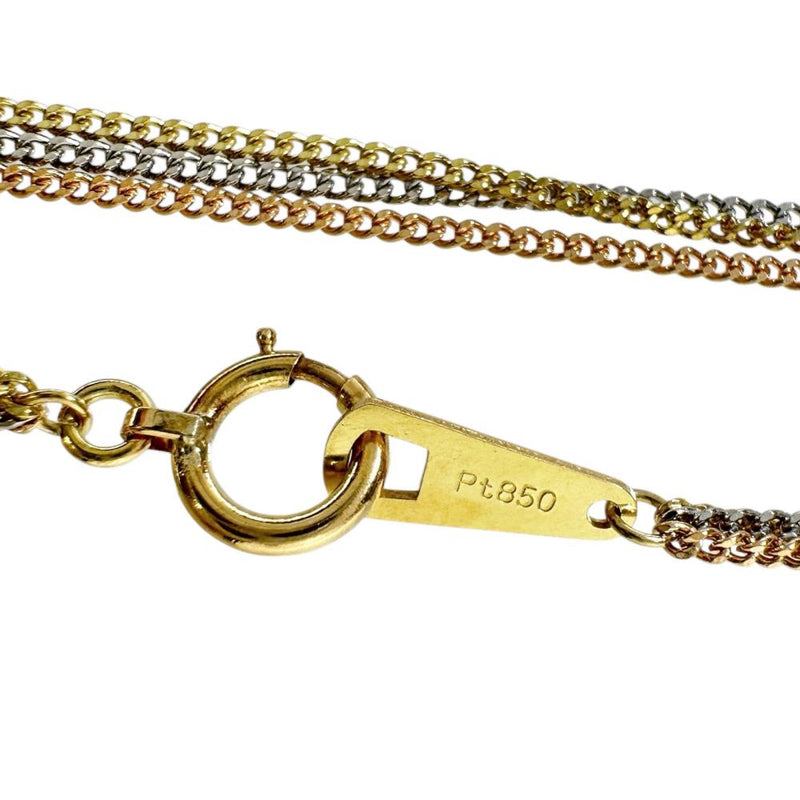 3カラー＆3連 シングル編み/2面カット キヘイ 喜平 チェーンのみ ネックレス K18ゴールド 18金/Pt850プラチナ 5.3g 40cm レディース
【中古】【真子質店】【BL】




【MoYx】
【ex】