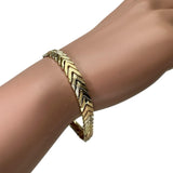 イタリーデザイン ヘリンボーン スリーカラー チェーン ブレスレット K18ゴールド 18金/YG/WG/PG 15.7g 17.5cm レディース
【中古】【真子質店】【BL】




【TDxY】
【ex】