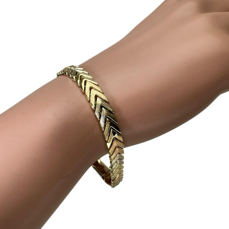 イタリーデザイン ヘリンボーン スリーカラー チェーン ブレスレット K18ゴールド 18金/YG/WG/PG 15.7g 17.5cm レディース
【中古】【真子質店】【BL】




【TDxY】
【ex】