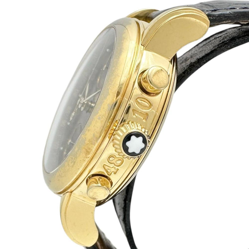 【MONTBLANC/モンブラン】 マイスターシュテュック クロノ 7016 箱/保あり 裏スケルトン 腕時計 GP/レザー 自動巻き/オートマ ブラック ゴールド文字盤/ブラックレザー メンズ
【中古】【真子質店】【GD】




【Yxx】
