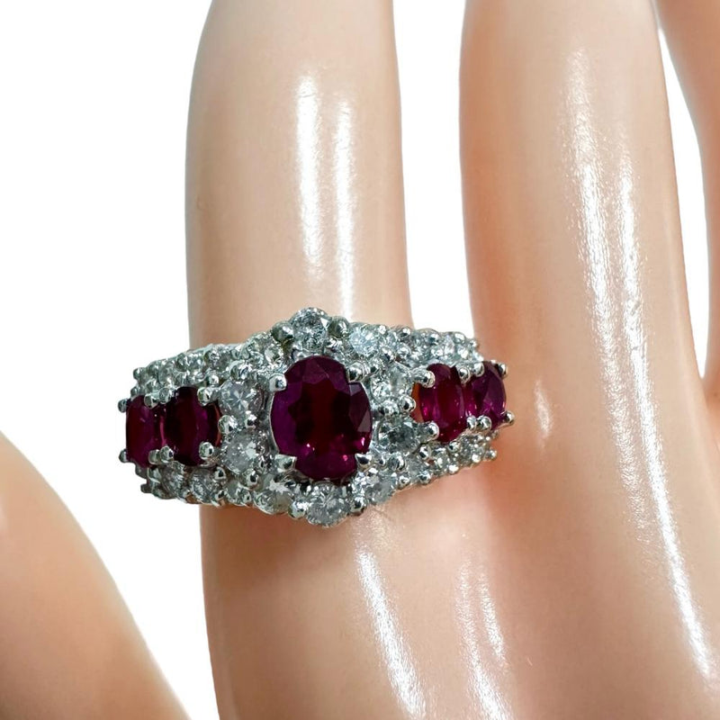 11号 ルビー 計1.44ct ダイヤモンド 計0.73ct リング・指輪 Pt900プラチナ 6.6g レディース
【中古】【真子質店】【NN】




【KxD】