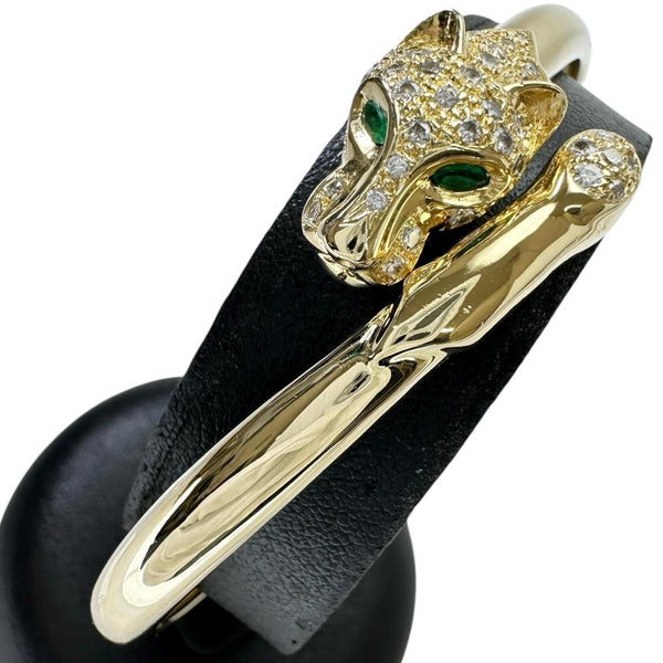 バングル パンサーモチーフ エメラルド ダイヤモンド ブレスレット K18ゴールド 18金 16.8g 18cm レディース
【中古】【真子質店】【NN】




【TDMiY】