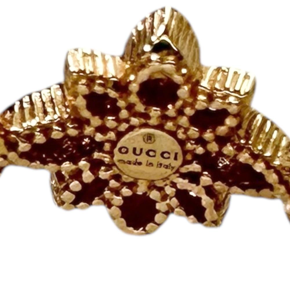 15.5号【GUCCI/グッチ】 フローラリング ダイヤモンド リング・指輪