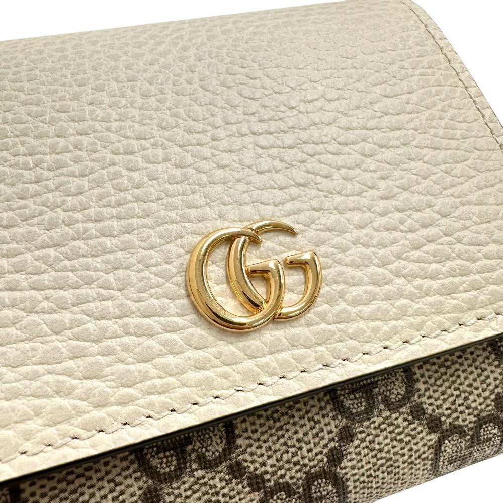 GUCCI/グッチ】 GGマーモント 598587 ミディアムウォレット 二 GUCCI/グッチ】 GGマーモント 598587 ミディアムウォレット 二
