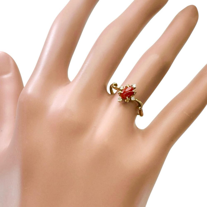 10号 赤珊瑚 0.27ct ダイヤモンド 0.05ct リング・指輪 K18ゴールド 18金 2.4g レディース
【中古】【真子質店】【NN】




【MaKD】