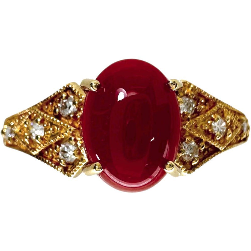 13号 赤珊瑚 1.27ct ダイヤモンド 0.11ct リング・指輪 K18ゴールド 18金 3.4g レディース
【中古】【真子質店】【NN】




【MoTMi】