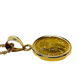 1/20oz Hawaiian Gold Coin Necklace K24 Gold 24K (Pure Gold) / K14 Gold 14K (Chain & Pendant Frame) 4.9g 46cm Ladies
[Used] [Makoto Shichiten] [BL]

[YYx]
[ex]