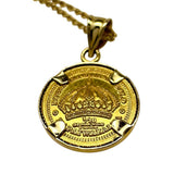 1/20oz Hawaiian Gold Coin Necklace K24 Gold 24K (Pure Gold) / K14 Gold 14K (Chain & Pendant Frame) 4.9g 46cm Ladies
[Used] [Makoto Shichiten] [BL]

[YYx]
[ex]