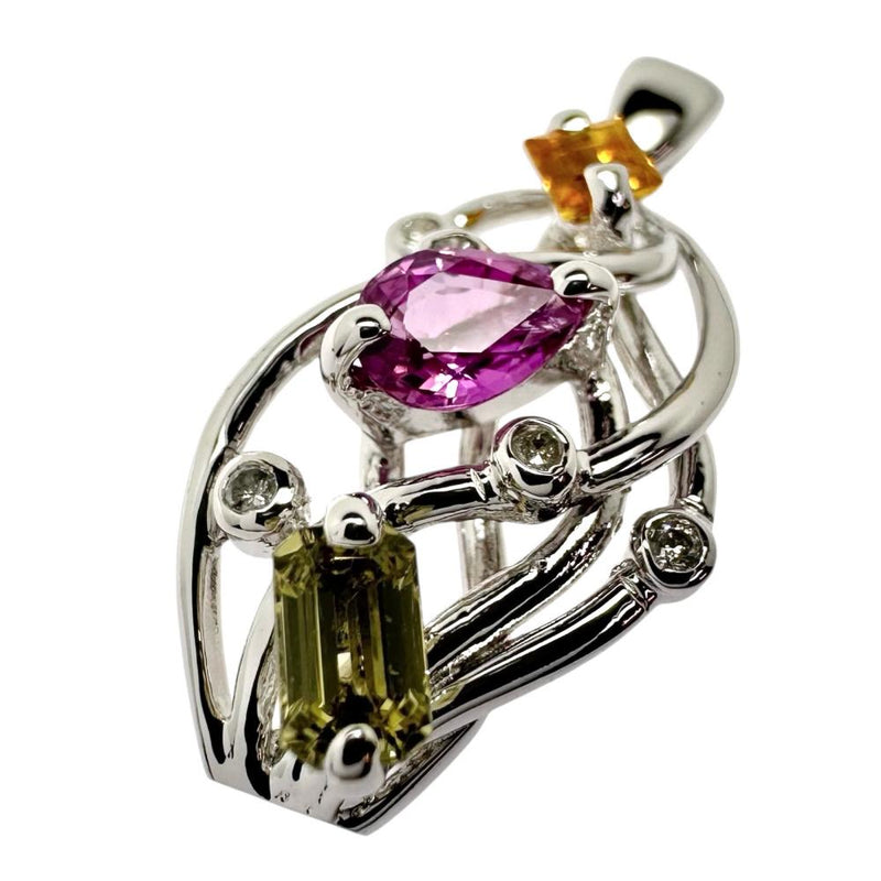 マルチカラーサファイア 計1.07ct ダイヤモンド 計0.06ct ペンダントトップ K18WGホワイトゴールド 18金 3.4g レディース
【中古】【真子質店】【NN】




【DSMo】