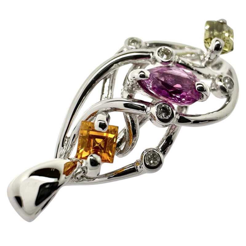 マルチカラーサファイア 計1.07ct ダイヤモンド 計0.06ct ペンダントトップ K18WGホワイトゴールド 18金 3.4g レディース
【中古】【真子質店】【NN】




【DSMo】