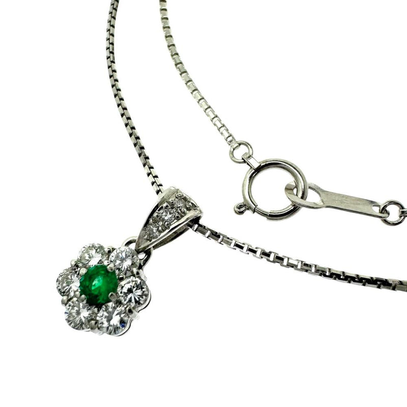 エメラルド 0.10ct ダイヤモンド 計0.46ct ネックレス Pt900プラチナ/Pt850プラチナ 5.5g 40cm レディース
【中古】【真子質店】【NN】




【DYT】