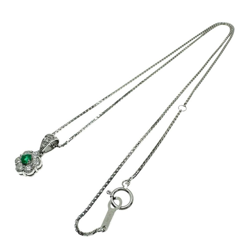 エメラルド 0.10ct ダイヤモンド 計0.46ct ネックレス Pt900プラチナ/Pt850プラチナ 5.5g 40cm レディース
【中古】【真子質店】【NN】




【DYT】
