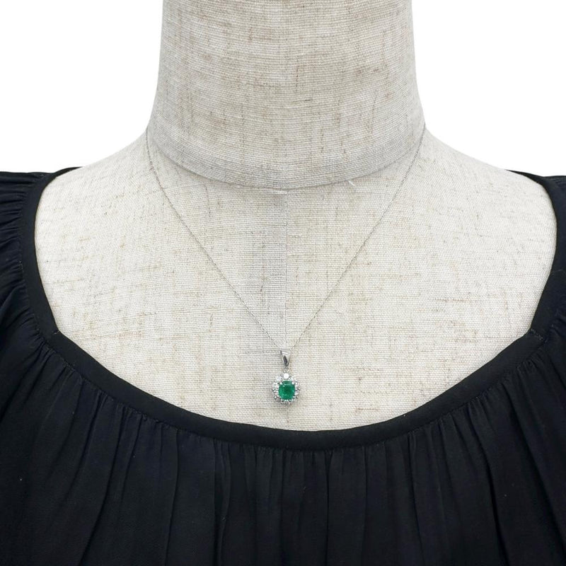 エメラルド 0.85ct ダイヤモンド 計0.46ct ネックレス Pt900プラチナ/Pt850プラチナ 2.9g 40cm レディース
【中古】【真子質店】【NN】




【YxMo】