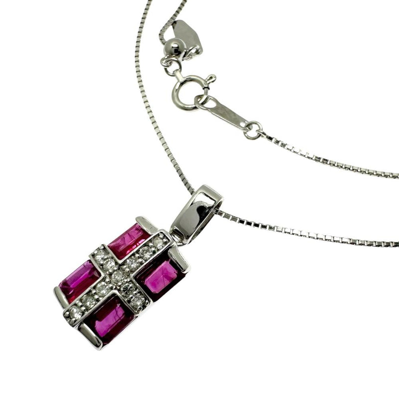 ルビー 計1.00ct ダイヤモンド 計0.12ct ネックレス K18WGホワイトゴールド 18金 4.2g 45cm レディース
【中古】【真子質店】【NN】




【KxD】