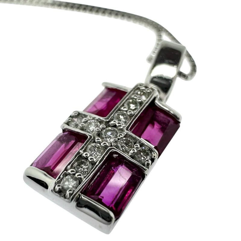 ルビー 計1.00ct ダイヤモンド 計0.12ct ネックレス K18WGホワイトゴールド 18金 4.2g 45cm レディース
【中古】【真子質店】【NN】




【KxD】