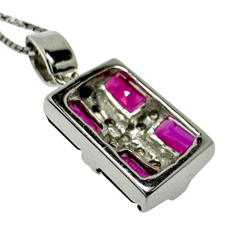 ルビー 計1.00ct ダイヤモンド 計0.12ct ネックレス K18WGホワイトゴールド 18金 4.2g 45cm レディース
【中古】【真子質店】【NN】




【KxD】