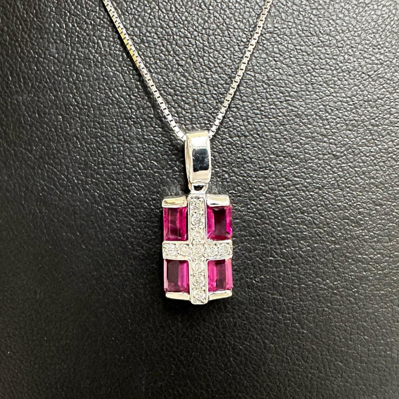 ルビー 計1.00ct ダイヤモンド 計0.12ct ネックレス K18WGホワイトゴールド 18金 4.2g 45cm レディース
【中古】【真子質店】【NN】




【KxD】