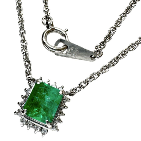 エメラルド 1.00ct ダイヤモンド 計0.15ct ネックレス Pt850プラチナ 5.1g 41cm レディース
【中古】【真子質店】【NN】




【DSMo】