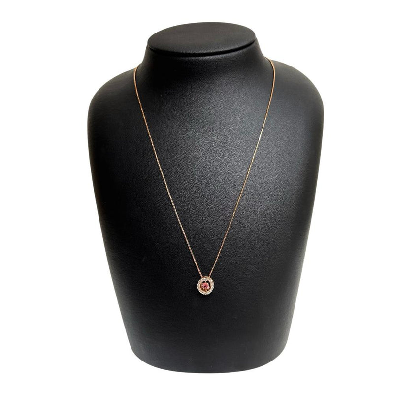 パパラチャサファイア 0.21ct ダイヤモンド 計0.20ct ネックレス K18PGピンクゴールド 18金 3.7g 50cm レディース
【中古】【真子質店】【NN】




【KKx】