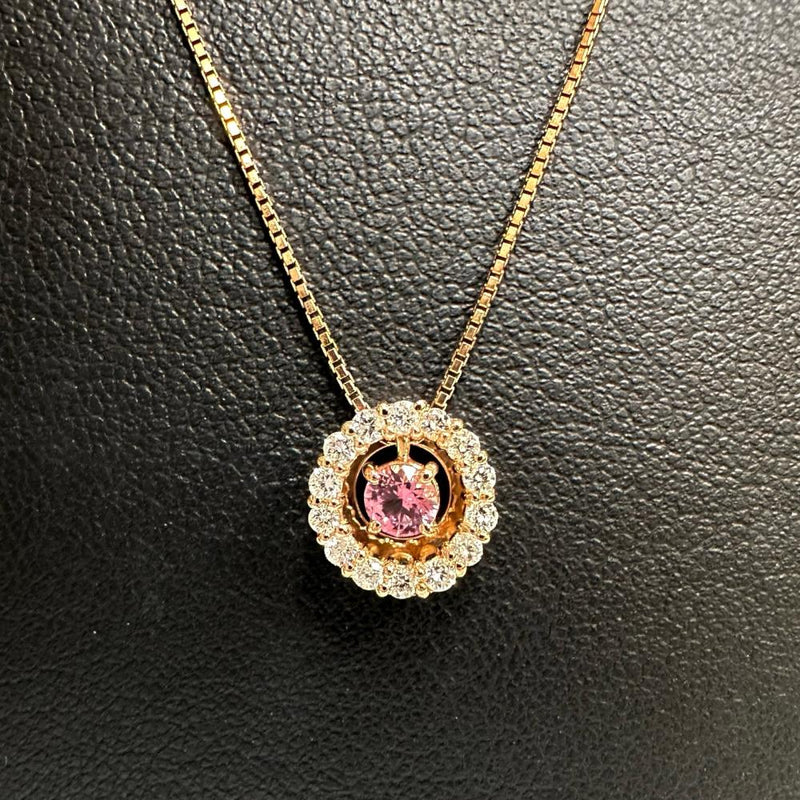 パパラチャサファイア 0.21ct ダイヤモンド 計0.20ct ネックレス K18PGピンクゴールド 18金 3.7g 50cm レディース
【中古】【真子質店】【NN】




【KKx】