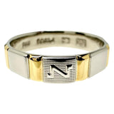 8号【NINA RICCI/ニナリッチ】 平打ち リング・指輪 Pt900プラチナ/K18ゴールド 18金 3.9g レディース
【中古】【真子質店】【BL】




【TKx】
【ex】