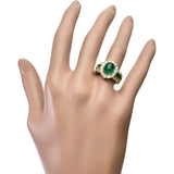 10.5号 中央カボションエメラルド 2.11ct 他エメラルド 0.45ct ダイヤモンド 1.03ct リング・指輪 K18ゴールド 18金 9.4g レディース
【中古】【真子質店】【NN】




【IKSMa】