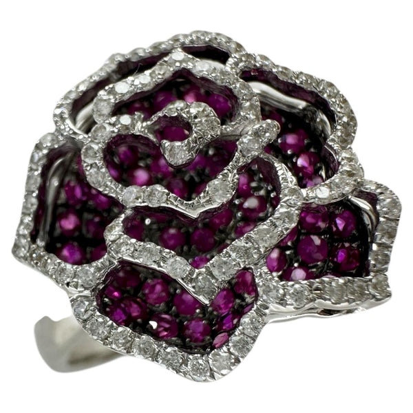 18号 薔薇/バラモチーフ ルビー 0.9ct ダイヤモンド 0.35ct リング・指輪 K18WGホワイトゴールド 18金 7.0g レディース
【中古】【真子質店】【NN】




【ITDMa】