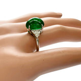 20号 カボションエメラルド 8.04ct ダイヤモンド 0.36ct リング・指輪 Pt900プラチナ 8.4g レディース
【中古】【真子質店】【NN】




【IKSMa】