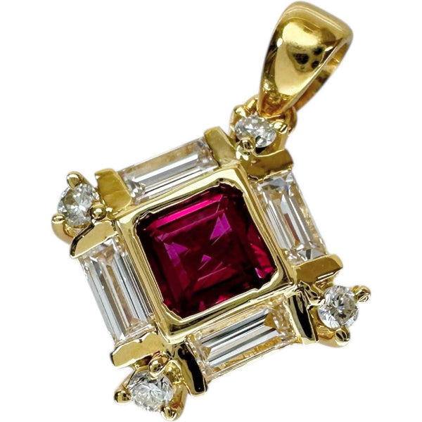 ルビー 0.35ct ダイヤモンド 0.51ct ペンダントトップ K18ゴールド 18金 2.2g レディース
【中古】【真子質店】【NN】




【MoMiMa】