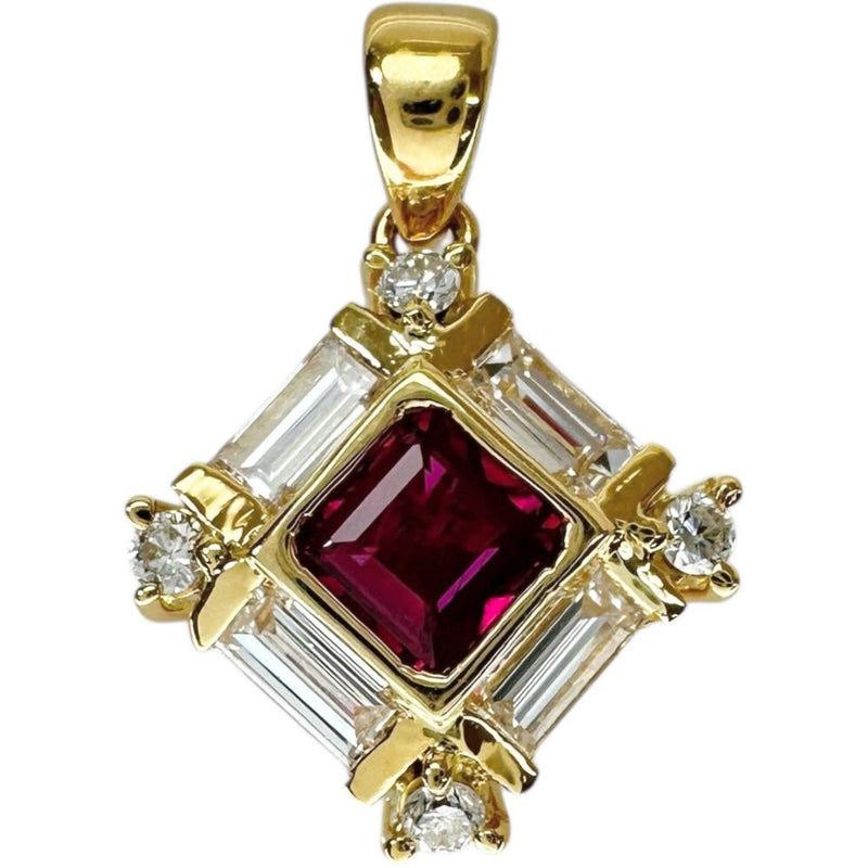 ルビー 0.35ct ダイヤモンド 0.51ct ペンダントトップ K18ゴールド 18金 2.2g レディース
【中古】【真子質店】【NN】




【MoMiMa】