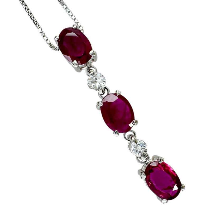 ルビー 0.65/0.68/0.79ct ダイヤモンド 0.15ct ネックレス Pt900プラチナ/Pt850プラチナ 4.6g 40cm レディース
【中古】【真子質店】【NN】




【IIxx】