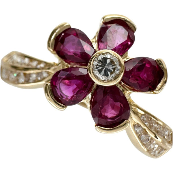 13号 花/フラワーモチーフ ルビー 1.00ct ダイヤモンド 0.20ct リング・指輪 K18ゴールド 18金 3.6g レディース
【中古】【真子質店】【NN】




【YMiT】