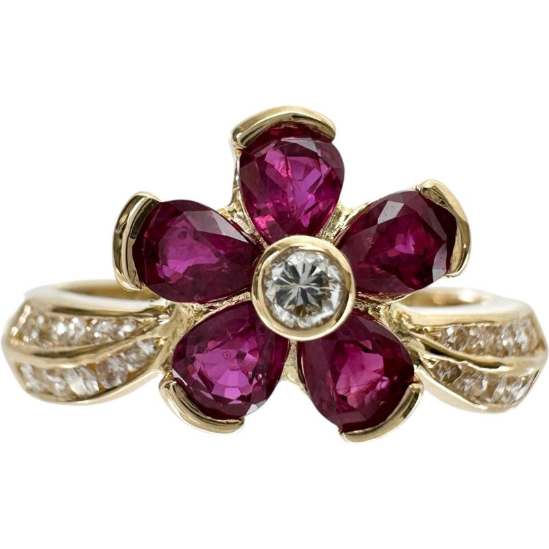 13号 花/フラワーモチーフ ルビー 1.00ct ダイヤモンド 0.20ct リング・指輪 K18ゴールド 18金 3.6g レディース
【中古】【真子質店】【NN】




【YMiT】