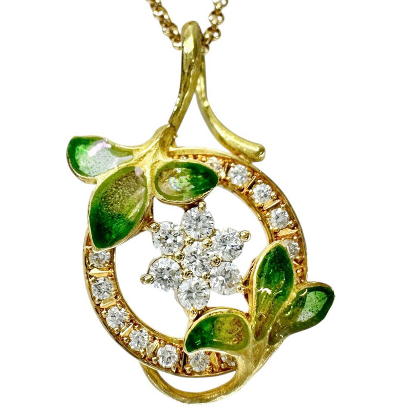 【中嶋邦夫】花/フラワーモチーフ ダイヤモンド 0.46ct ネックレス K18ゴールド 18金/エナメル 6.8g 45cm レディース
【中古】【真子質店】【BL】




【ISMix】