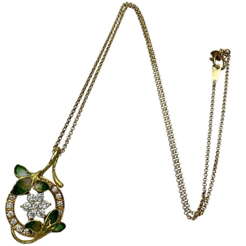【中嶋邦夫】花/フラワーモチーフ ダイヤモンド 0.46ct ネックレス K18ゴールド 18金/エナメル 6.8g 45cm レディース
【中古】【真子質店】【BL】




【ISMix】