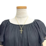 つる草風 十字架/クロスデザイン ダイヤモンド 0.10ct ネックレス K18ゴールド 18金 7.2g 46cm レディース
【中古】【真子質店】【NN】




【ITKY】