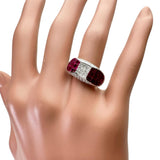 12号 ミステリーセッティング ルビー 3.52ct ダイヤモンド 0.67ct リング・指輪 K18WGホワイトゴールド 18金 7.1g レディース
【中古】【真子質店】【NN】




【IDMax】