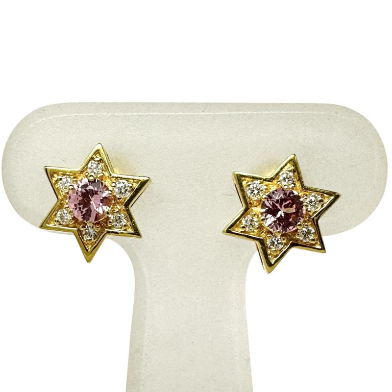 パパラチャサファイア 0.19×2 ct ダイヤモンド 計0.06×2ct ピアス K18ゴールド 18金 2.0g レディース
【中古】【真子質店】【NN】




【DKMa】