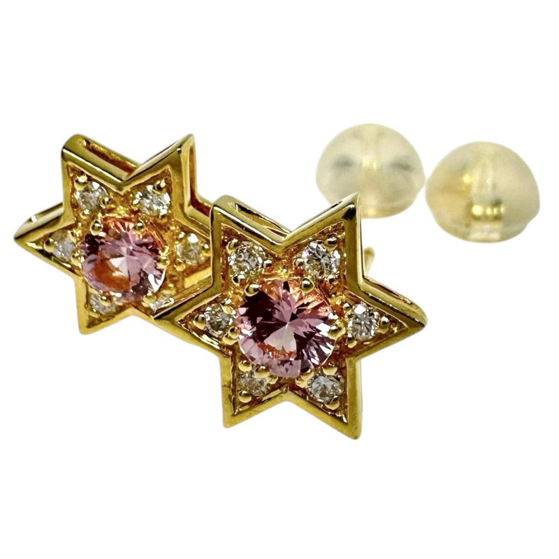 パパラチャサファイア 0.19×2 ct ダイヤモンド 計0.06×2ct ピアス K18ゴールド 18金 2.0g レディース
【中古】【真子質店】【NN】




【DKMa】