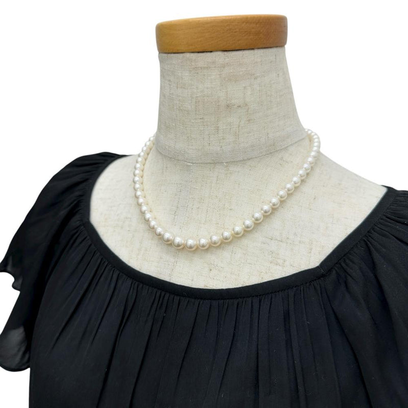 アコヤパール（真珠）6.5-8.8mm ネックレス シルバー 33.3g 43cm レディース
【中古】【真子質店】【NN】




【MaMoT】