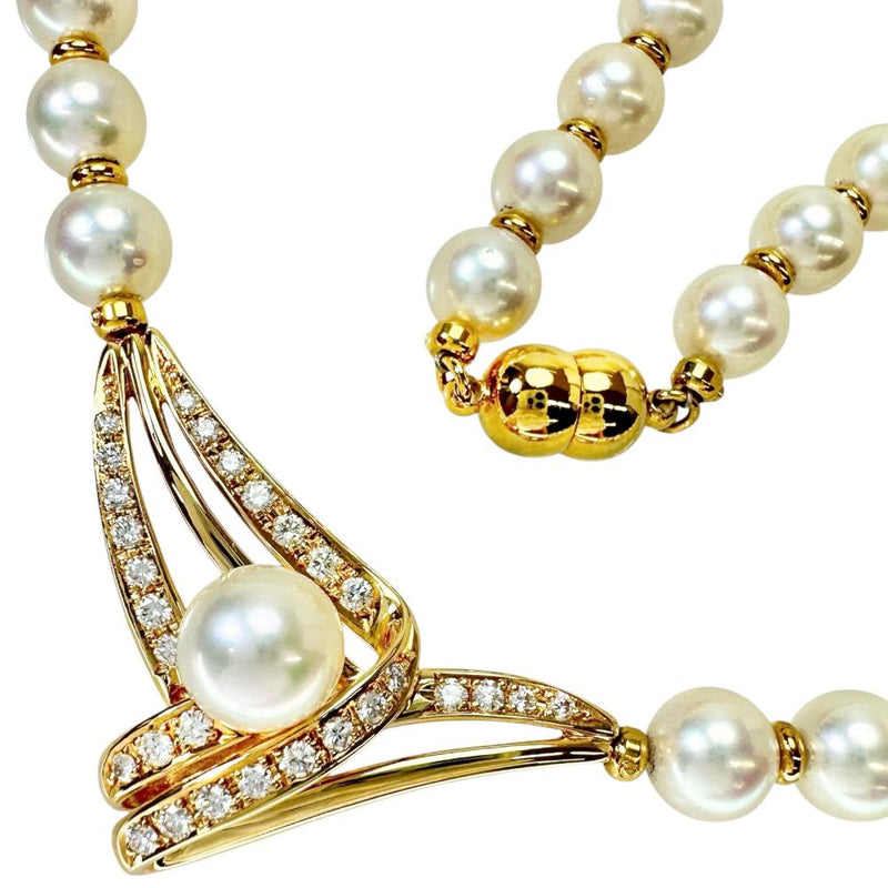 【POLA/ポーラ】 アコヤパール（真珠）6.8-8.3mm ダイヤモンド 0.59ct ネックレス K18ゴールド 18金 33.3g 39cm レディース
【中古】【真子質店】【NN】




【IMiKx】
