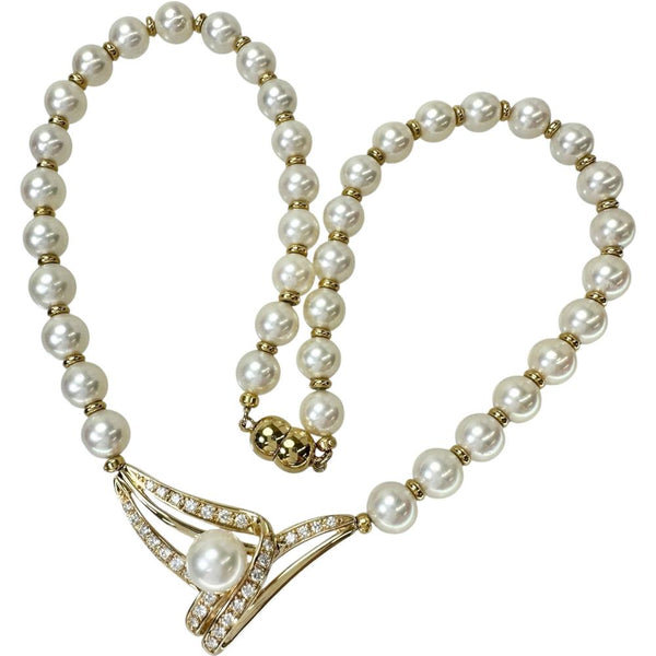 【POLA/ポーラ】 アコヤパール（真珠）6.8-8.3mm ダイヤモンド 0.59ct ネックレス K18ゴールド 18金 33.3g 39cm レディース
【中古】【真子質店】【NN】




【IMiKx】